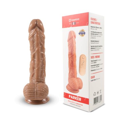 Vibrador realista Parker 20 cm con control