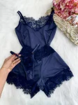 BABYDOLL ENCANTO RENDA PARIS - AZUL ESCURO